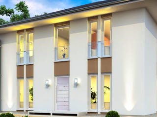 Fertighaus Stadtvilla SH 155 S VAR. B von ScanHaus Marlow, Stadtvilla Außenansicht 1