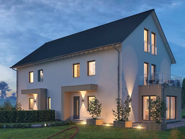 Fertighaus TwinStyle 19.01 S von massa haus Ausbauhaus ab 185999€, Außenansicht 1 Fertighaus TwinStyle 19.01 S von massa haus Ausbauhaus ab 185999€, Außenansicht 1