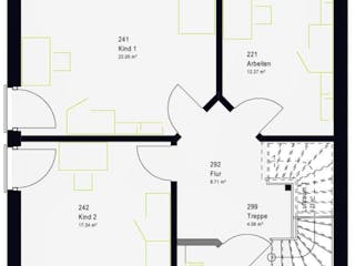 Fertighaus TwinStyle 19.01 S von massa haus Ausbauhaus ab 185999€, Innenansicht 5