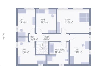 Fertighaus ZweiRaum 9 von OKAL Haus Schlüsselfertig ab 600900€, Stadtvilla Innenansicht 2