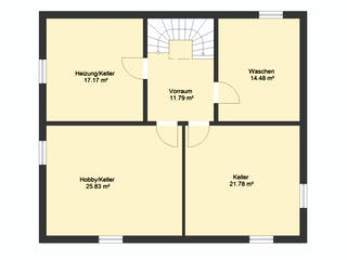 Massivhaus EFH Klassik 110 von invivo haus Schlüsselfertig ab 466226€, Satteldach-Klassiker Grundriss 3
