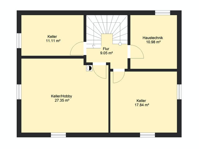 Massivhaus Klassik 93 von invivo haus Schlüsselfertig ab 419987€, Satteldach-Klassiker Grundriss 3