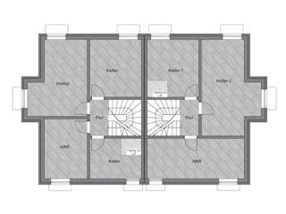 Massivhaus Doppelhaus von ISAR-Haus, Stadtvilla Grundriss 4