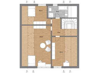 Massivhaus Einfamilienhaus 1 von ISAR-Haus, Satteldach-Klassiker Grundriss 3