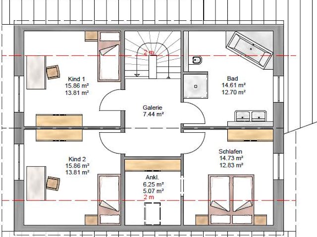 Fertighaus Junge Familie 160 von Suckfüll Energiesparhaus Schlüsselfertig ab 420100€, Satteldach-Klassiker Grundriss 2