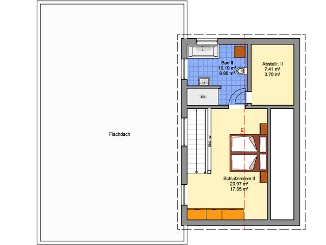 Fertighaus Junto 168 von Fingerhut Haus Schlüsselfertig ab 599262€, Pultdachhaus Grundriss 2