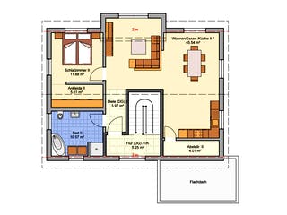 Fertighaus Junto 193 von Fingerhut Haus Schlüsselfertig ab 612957€, Satteldach-Klassiker Grundriss 2
