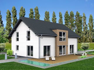 Fertighaus Junto 211 von Fingerhut Haus Schlüsselfertig ab 618521€, Satteldach-Klassiker Außenansicht 1