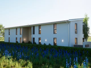 Fertighaus Mehrfamilienhaus GENDOS 4.301_a von KAMPA - Mehrfamilienhäuser Schlüsselfertig ab 1722776€, Außenansicht 2