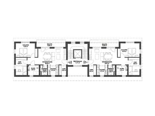 Fertighaus Mehrfamilienhaus GENDOS 4.301_a von KAMPA - Mehrfamilienhäuser Schlüsselfertig ab 1722776€, Grundriss 2