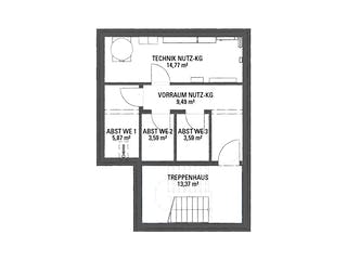 Fertighaus Mehrfamilienhaus KUBOS 3.277 von KAMPA - Mehrfamilienhäuser Schlüsselfertig ab 1506356€, Cubushaus Grundriss 4