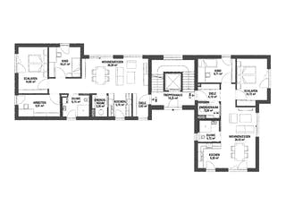 Fertighaus Mehrfamilienhaus KUBOS 4.269_a von KAMPA - Mehrfamilienhäuser Schlüsselfertig ab 1847375€, Cubushaus Grundriss 1