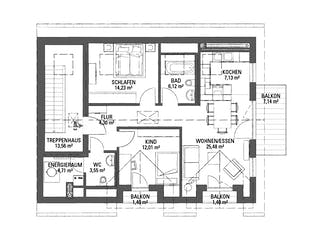 Fertighaus Mehrfamilienhaus MAGOS 3.279 von KAMPA - Mehrfamilienhäuser Schlüsselfertig ab 1384455€, Grundriss 3