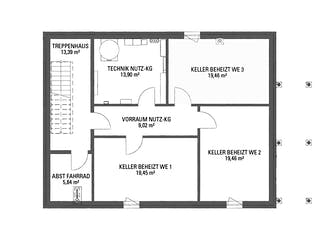Fertighaus Mehrfamilienhaus MAGOS 3.279 von KAMPA - Mehrfamilienhäuser Schlüsselfertig ab 1384455€, Grundriss 4