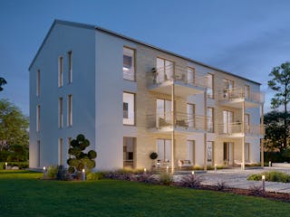 Fertighaus Mehrfamilienhaus More 6.1 von KAMPA - Mehrfamilienhäuser Schlüsselfertig ab 1881327€, Außenansicht 1