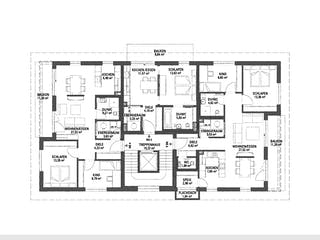 Fertighaus Mehrfamilienhaus SETROS 6.393_a von KAMPA - Mehrfamilienhäuser Schlüsselfertig ab 2076664€, Stadtvilla Grundriss 2