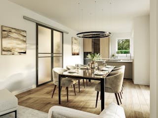 Fertighaus Concept 2.1 von KAMPA Schlüsselfertig ab 656412€, Satteldach-Klassiker Innenansicht 1