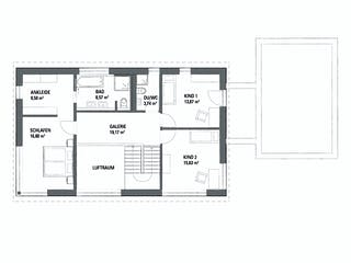Fertighaus LANOS 5.1790 von KAMPA Schlüsselfertig ab 842311€, Satteldach-Klassiker Grundriss 2