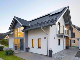 Fertighaus MAGOS 2.1960 von KAMPA Schlüsselfertig ab 691275€, Satteldach-Klassiker Außenansicht 2