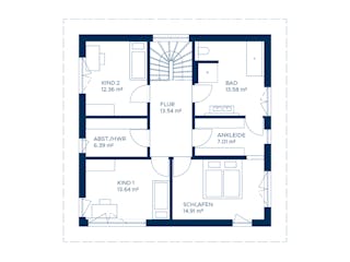 Fertighaus Signature S163 von KAMPA Schlüsselfertig ab 543058€, Stadtvilla Grundriss 2