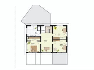 Fertighaus Haus Brettheim von Keitel-Haus Schlüsselfertig ab 497951€, Satteldach-Klassiker Grundriss 2