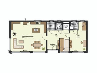 Fertighaus Haus Kaiserstraße von Keitel-Haus Schlüsselfertig ab 826747€, Cubushaus Grundriss 1