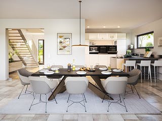 Massivhaus Bauhaus Anteo von Kern-Haus Schlüsselfertig ab 672900€, Cubushaus Innenansicht 2