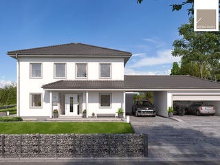 Massivhaus Stadtvilla Gredo von Kern-Haus Schlüsselfertig ab 529900€, Stadtvilla Außenansicht 2