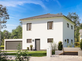 Fertighaus STADTVILLA MEO von Kern-Haus Chemnitz Schlüsselfertig ab 299900€, Stadtvilla Außenansicht 2