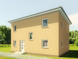 Massivhaus Stadtvilla Grosseto 2 von KLINKER HAUS Schlüsselfertig ab 305100€, Stadtvilla Außenansicht 2