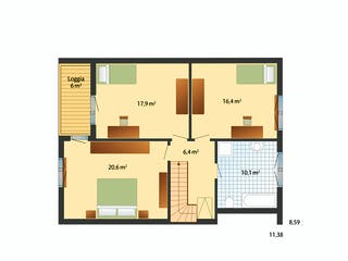 Fertighaus Kolding von Danhaus Deutschland Schlüsselfertig ab 449092€, Satteldach-Klassiker Grundriss 2