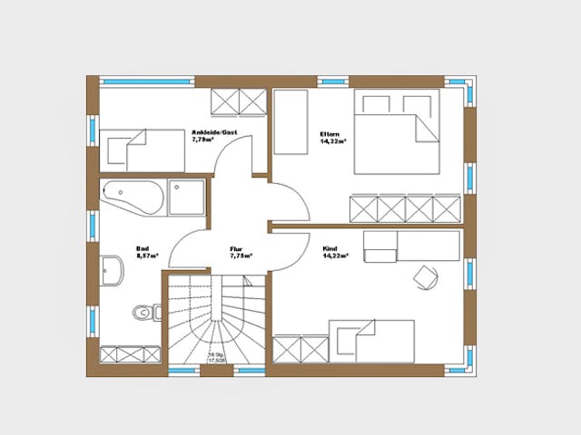 Massivhaus Kompakt von Wagener Systemhausbau Schlüsselfertig ab 163000€, Cubushaus Grundriss 1 Massivhaus Kompakt von Wagener Systemhausbau Schlüsselfertig ab 163000€, Cubushaus Grundriss 1