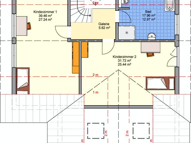 Fertighaus Brilo von Fingerhut Haus Schlüsselfertig ab 625471€, Satteldach-Klassiker Grundriss 2