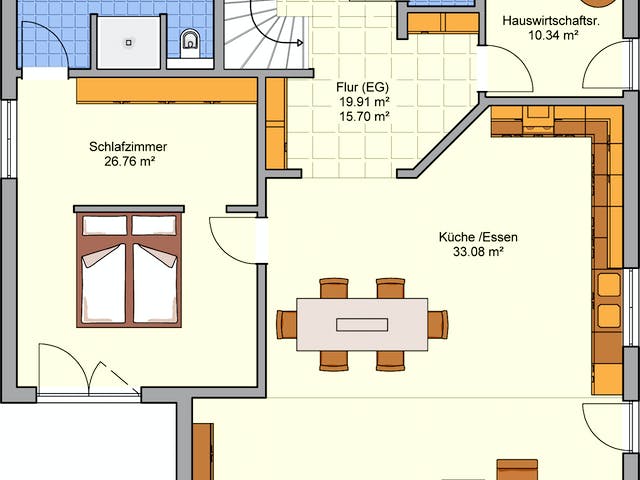 Fertighaus Brilo von Fingerhut Haus Schlüsselfertig ab 625471€, Satteldach-Klassiker Grundriss 1