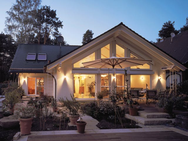 Fertighaus Mondo von Fingerhut Haus Schlüsselfertig ab 637631€, Satteldach-Klassiker Außenansicht 1 Fertighaus Mondo von Fingerhut Haus Schlüsselfertig ab 637631€, Satteldach-Klassiker Außenansicht 1