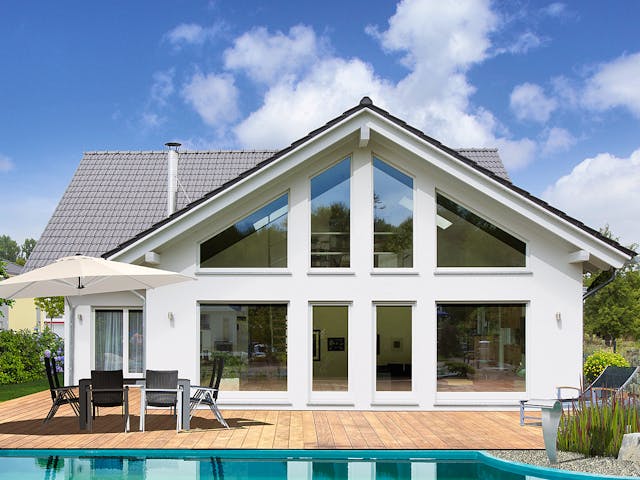 Fertighaus Brilo von Fingerhut Haus Schlüsselfertig ab 625471€, Satteldach-Klassiker Außenansicht 1