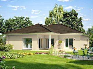 Massivhaus Bungalow 140 B von Lechner Massivhaus, Bungalow Außenansicht 3