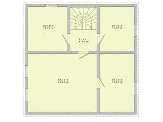 Massivhaus Stadtvilla 150 von Lechner Massivhaus, Stadtvilla Grundriss 3