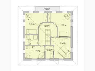 Massivhaus Stadtvilla 170 von Lechner Massivhaus, Stadtvilla Grundriss 2