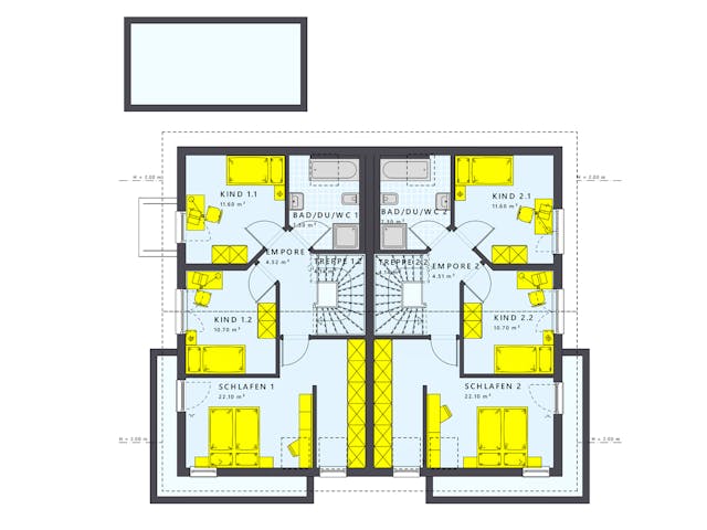 Fertighaus SOLUTION 242 V5 von Living Fertighaus Schlüsselfertig ab 563421€,  Innenansicht 2