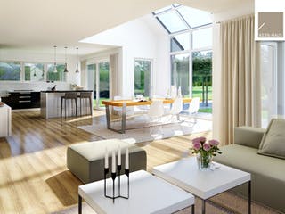 Massivhaus Familienhaus Luce von Kern-Haus Schlüsselfertig ab 625900€, Satteldach-Klassiker Innenansicht 1
