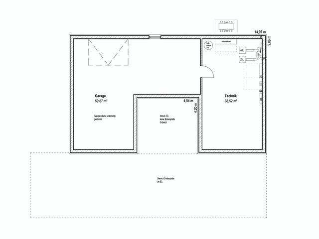 Fertighaus Bungalow Walmdach 172 von LUXHAUS, Bungalow Grundriss 2