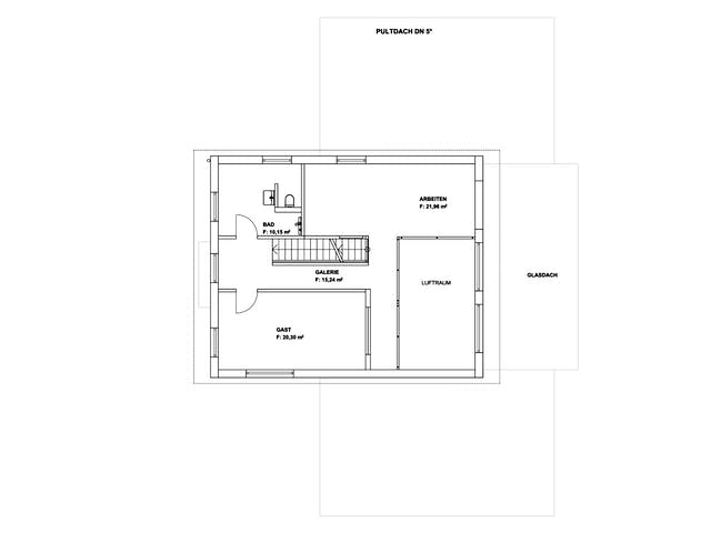 Fertighaus Pultdach Klassik 254 von LUXHAUS, Pultdachhaus Grundriss 2