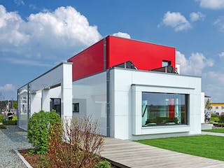 Fertighaus L³ - MH Nürnberg von LUXHAUS, Cubushaus Außenansicht 2