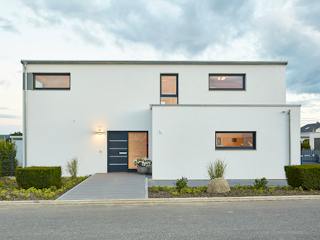 Fertighaus Pultdach Klassik 182 von LUXHAUS, Pultdachhaus Außenansicht 3