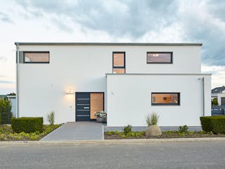 Fertighaus Pultdach Klassik 182 von LUXHAUS, Pultdachhaus Außenansicht 3
