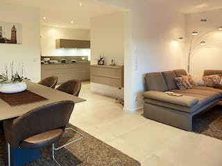 Fertighaus Pultdach Klassik 182 von LUXHAUS, Pultdachhaus Innenansicht 1