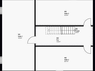 Fertighaus LifeStyle 18.07 S von massa haus Ausbauhaus ab 157999€, Satteldach-Klassiker Grundriss 3