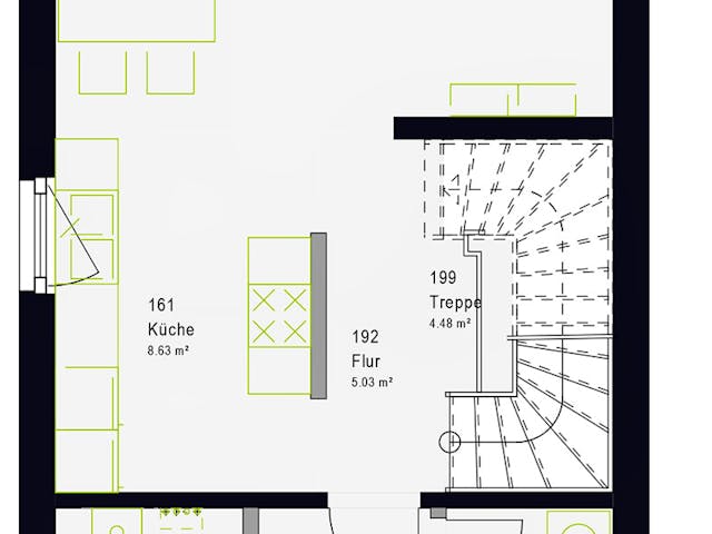 Fertighaus TwinStyle 13.03 S von massa haus Ausbauhaus ab 141999€, Satteldach-Klassiker Grundriss 1 Fertighaus TwinStyle 13.03 S von massa haus Ausbauhaus ab 141999€, Satteldach-Klassiker Grundriss 1