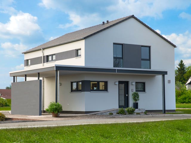 Fertighaus MH Berlin-Werder - MEDLEY 3.0 von FingerHaus Schlüsselfertig ab 394328€, Stadtvilla Außenansicht 1 Fertighaus MH Berlin-Werder - MEDLEY 3.0 von FingerHaus Schlüsselfertig ab 394328€, Stadtvilla Außenansicht 1